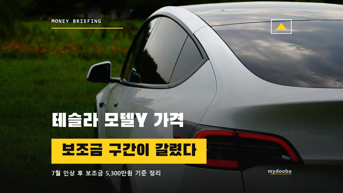 테슬라 모델Y 가격 또 올랐다, 보조금 구간도 흔들렸다