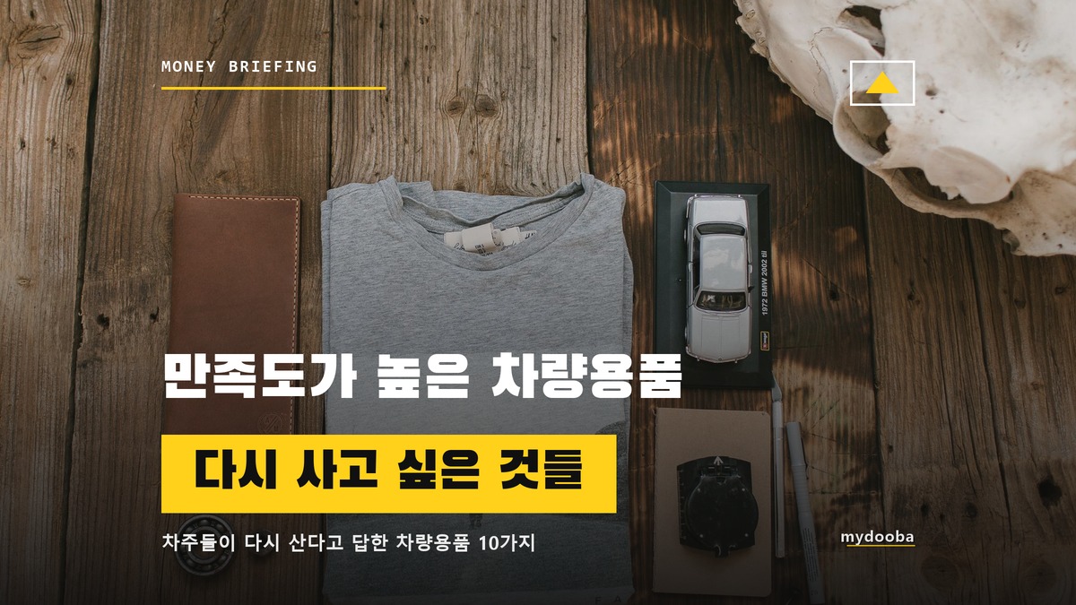 차주들이 사고 나서 만족도가 높은 차량용품 10가지